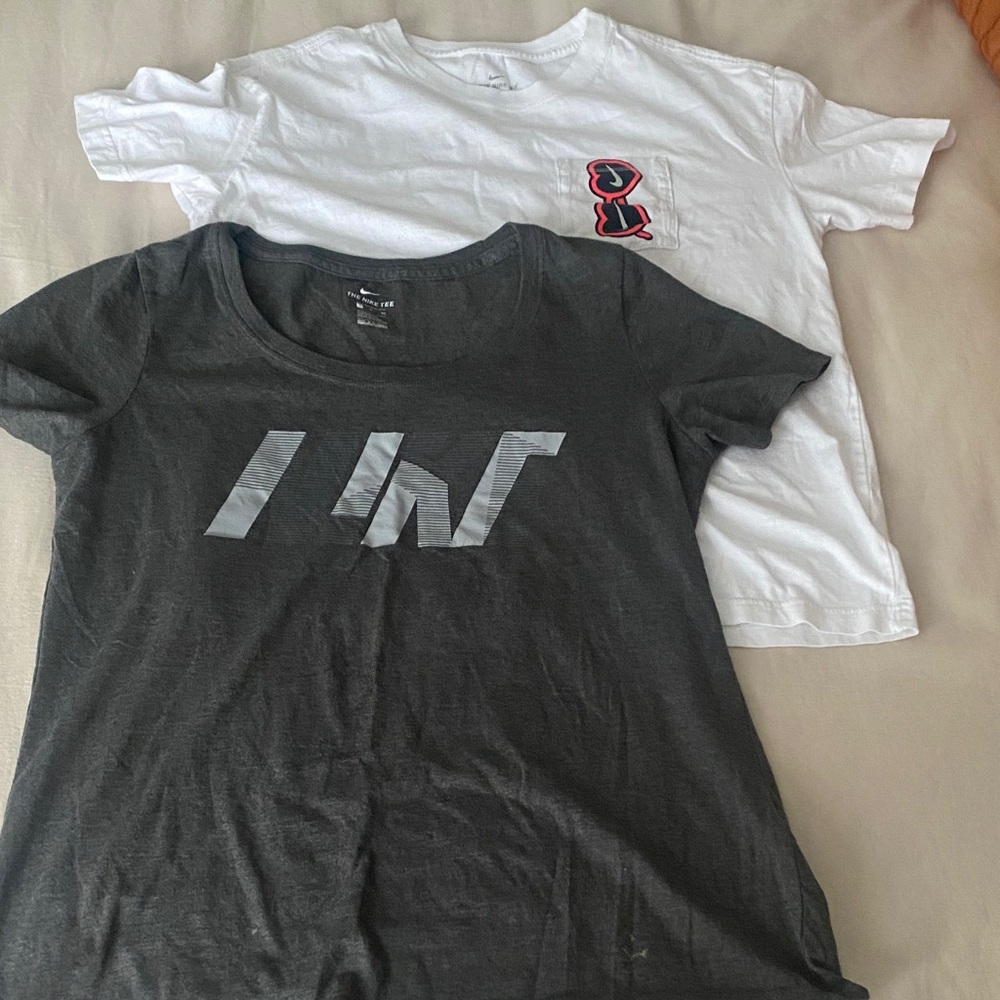 Nike Women's Short Sleeve Tees - Black and White
